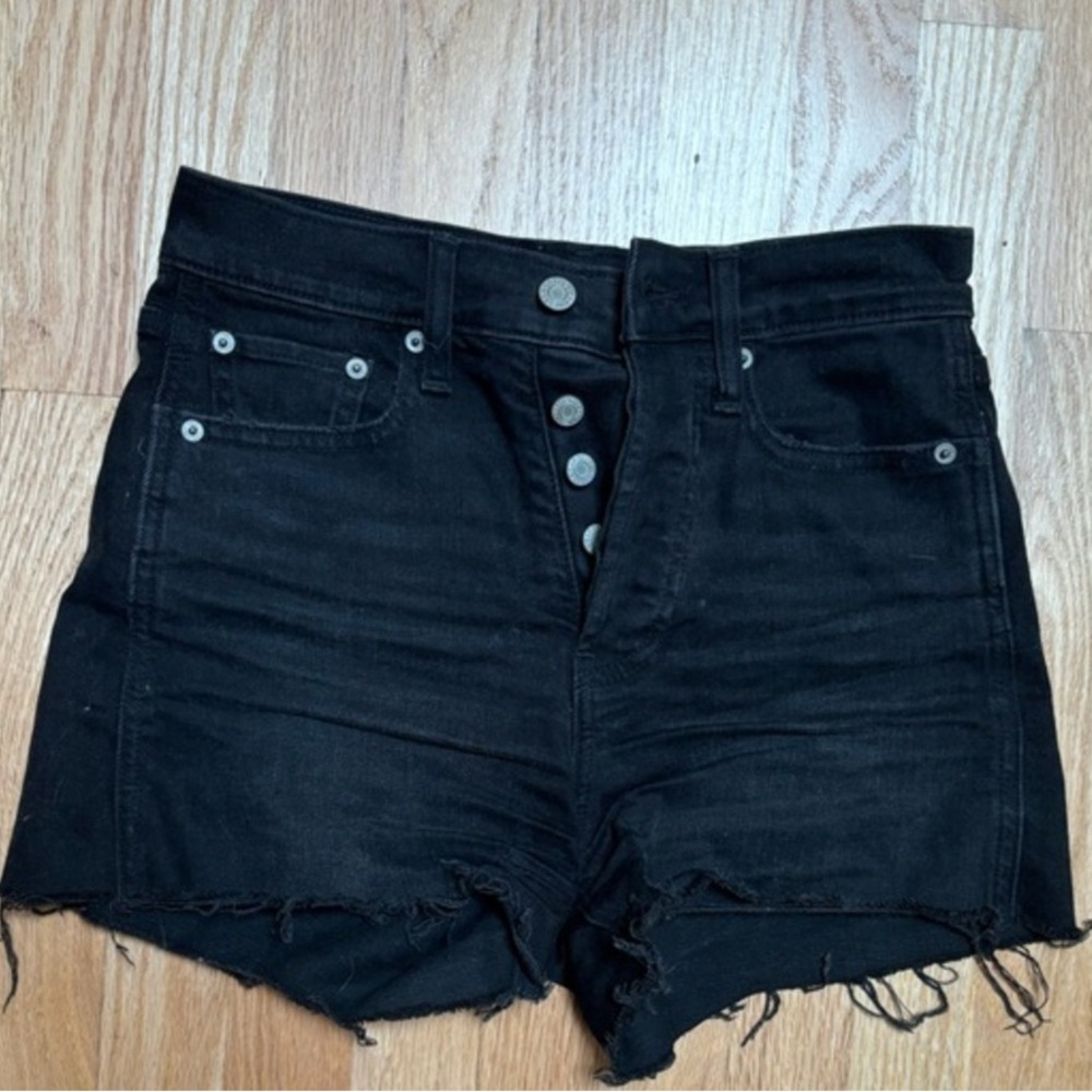 Black Denim Women's Shorts